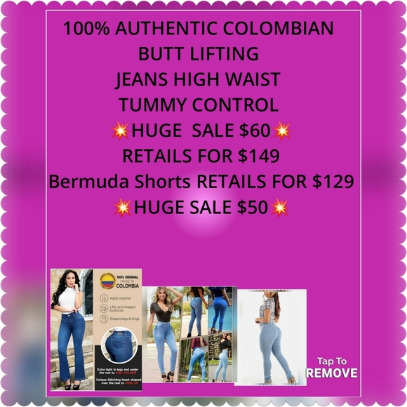 SIZE 9....100% AUTHENTIC COLOMBIAN BUTT LIFTING JEANS - Picture 8 of 8